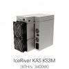 Second Hand IceRiver KAS KS3M 6TH/S 3400W/h KAS Coin Asic Mining Machine Cryptocurrency Kaspa