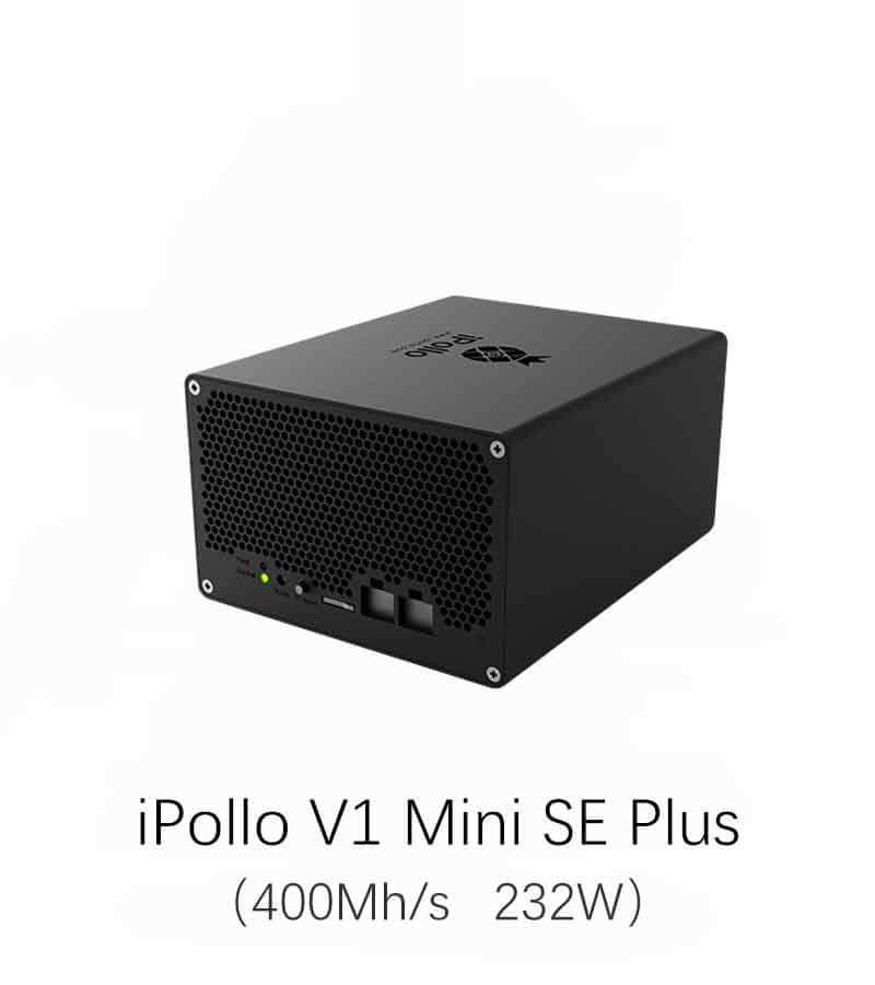 iPollo V1 mini SE Plus 400Mh/s Ethereum Classic Miner ETC Mining